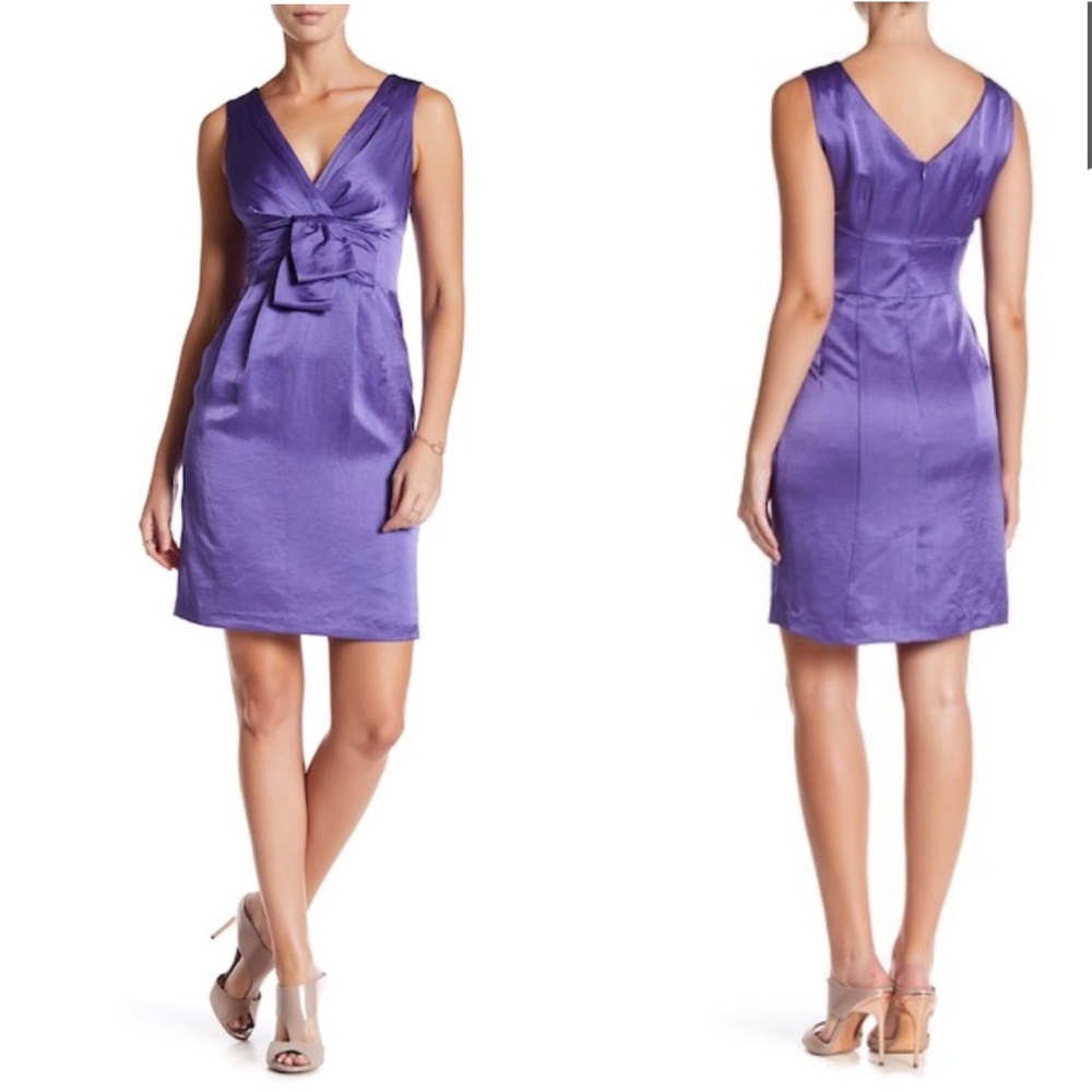 NWT Nanette Lepore Stella Cotton Shift Dress Purple Sz 2